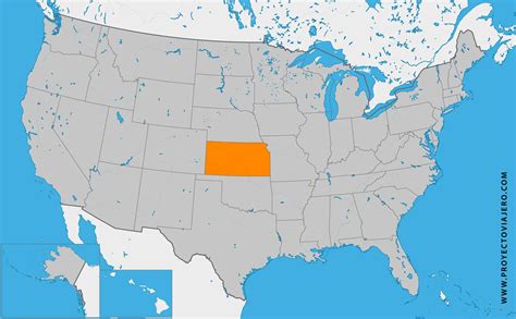 donde esta kansas|Mapa de Kansas – Estados Unidos